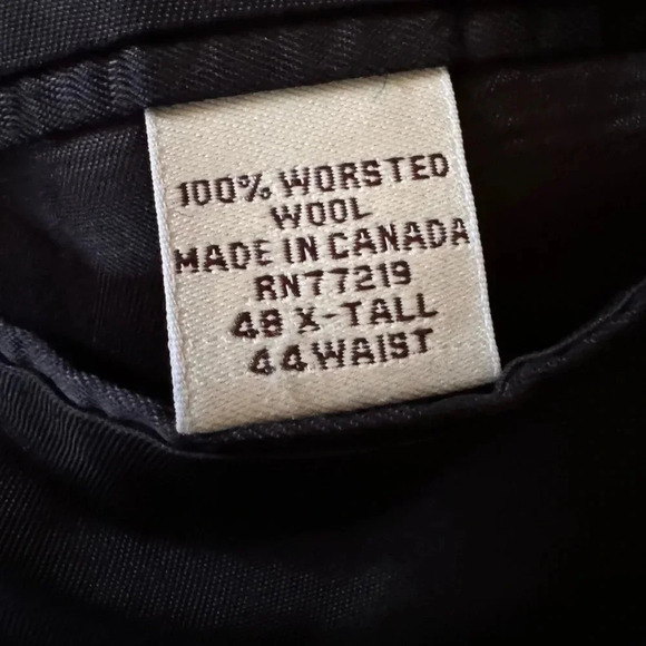 Pronto Uomo Mens Black Blazer Sports Coat Wool Size 48 X Tall - Picture 6 of 7